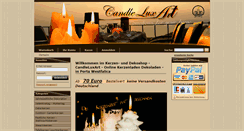 Desktop Screenshot of kerzenladen.eu